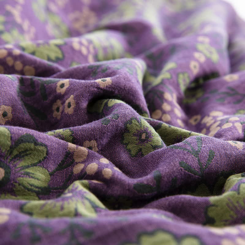 Plum Blossom Cotton Gauze Jacquard Quilt