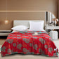 Red Peony Cotton Gauze Jacquard Quilt