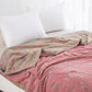 Pink Butterfly Cotton Gauze Jacquard Quilt