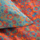Orange Floral Cotton Gauze Jacquard Quilt