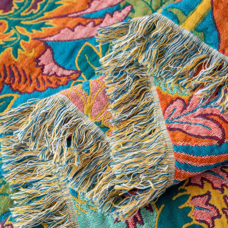 Poppy Natural Cotton Tassel Quilt