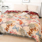 Pineapple Floral Butterfly Natural Cotton Quilt
