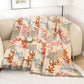 Pineapple Floral Butterfly Natural Cotton Quilt