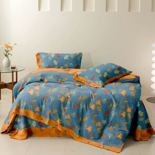 Ginkgo Biloba Cotton Bedding Set(4PCS)