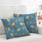 Ownkoti Ginkgo Biloba Cotton Jacquard Square Pillowcases(2PCS) - Blue - 18" x 18" - image 8