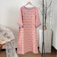 Persimmon Bow Cotton Gauze Jacquard Nightdress