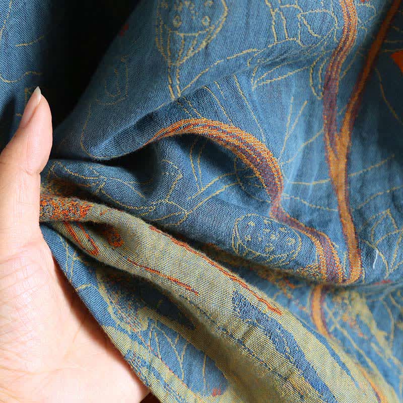 Vintage Lotus Cotton Double Gauze Nightdress - image 5