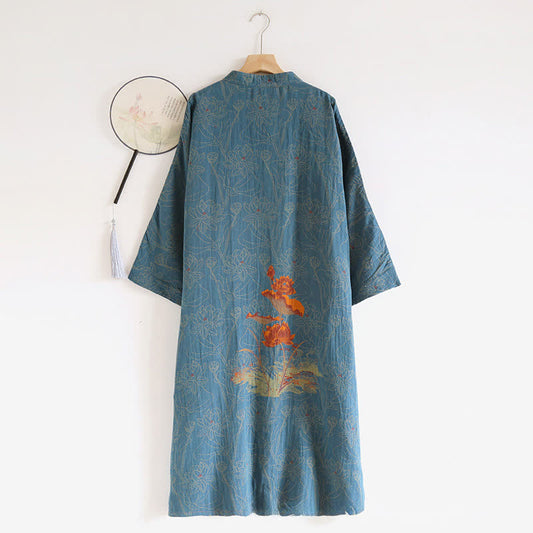 Vintage Lotus Cotton Double Gauze Nightdress