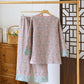 Oriental Floral Cotton Gauze Jacquard Pajamas