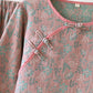 Oriental Floral Cotton Gauze Jacquard Pajamas