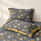 Ginkgo Reversible Cotton Gauze Jacquard Bedspread