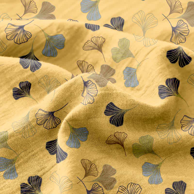 Ginkgo Biloba Cotton Jacquard Sheet Bedspread - image 23