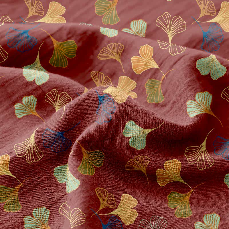 Ginkgo Biloba Cotton Jacquard Sheet Bedspread - image 11