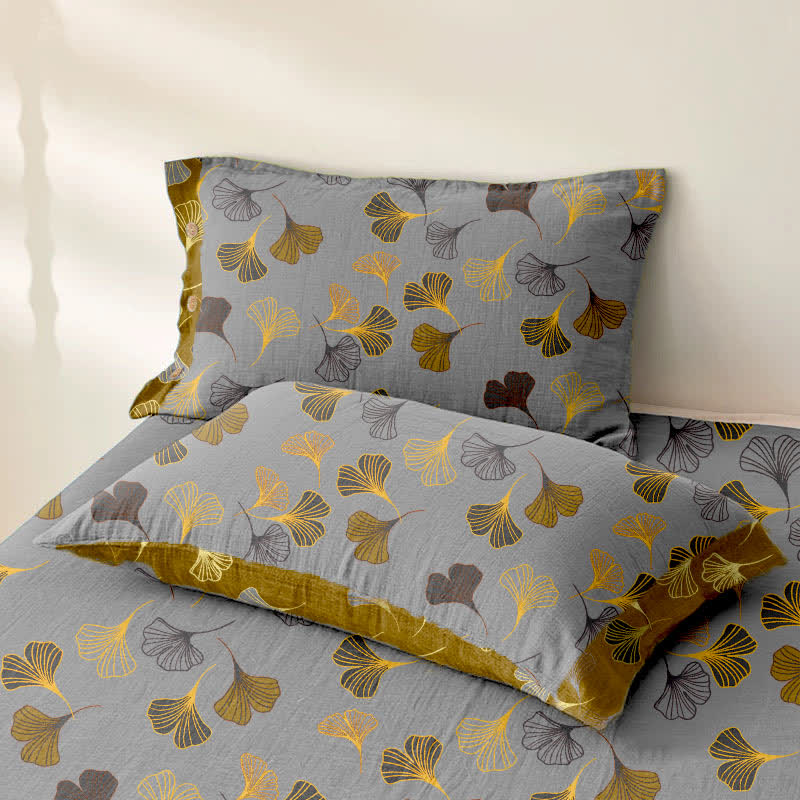 Ginkgo Biloba Cotton Jacquard Sheet Bedspread - image 15