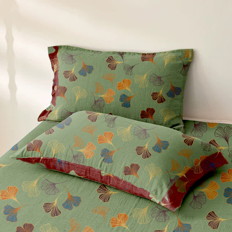 Ginkgo Biloba Cotton Jacquard Sheet Bedspread - image 19