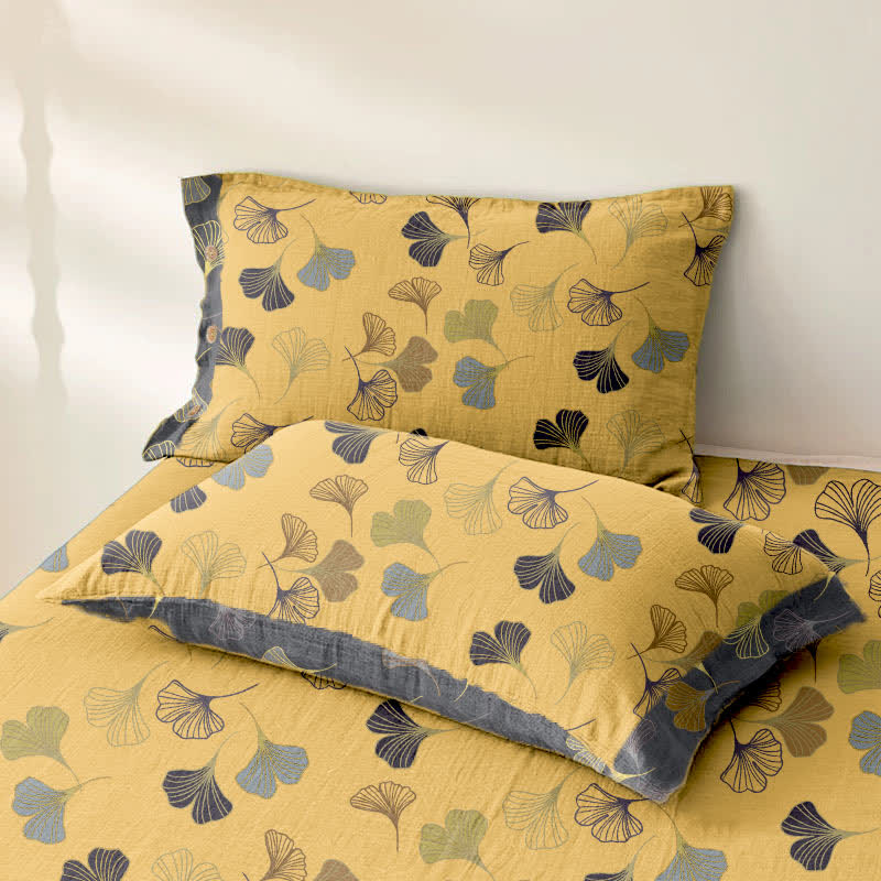 Ginkgo Biloba Cotton Jacquard Sheet Bedspread - image 22