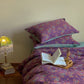 Purple Floral Cotton Jacquard Bedding Set(4PCS)