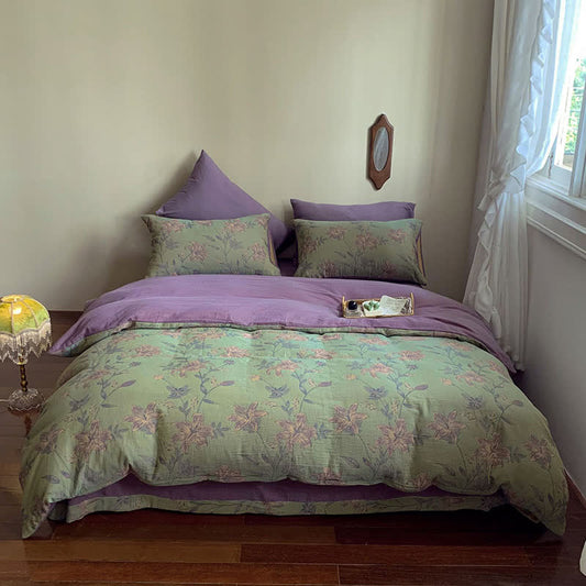 Lily Cotton Double Jacquard Bedding Set(4PCS)