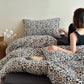 Leopard Print Natural Cotton Bedding Set(4PCS)