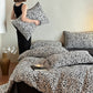 Leopard Print Natural Cotton Bedding Set(4PCS)