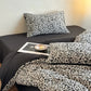 Leopard Print Natural Cotton Bedding Set(4PCS)