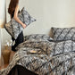 Ink Wash Natural Cotton Bedding Set(4PCS)