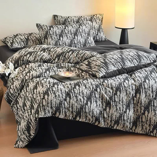 Ink Wash Natural Cotton Bedding Set(4PCS)