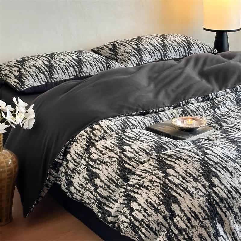 Ink Wash Natural Cotton Bedding Set(4PCS)