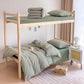 Cotton Plaid Duvet Cover Dorm Bedding Set - Green - Cal King - image 5