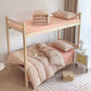 Cotton Plaid Duvet Cover Dorm Bedding Set - Gray Pink - Cal King - image 19