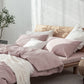 Minimalist Grid Pattern Cotton Dorm Bedding Set - White - Cal King - image 6