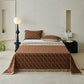 Nature-inspired Ginkgo Biloba Natural Cotton  Bedspread - Light Coffee - 2PCS Pillowcases - 41" x 20" - image 17