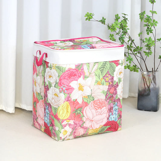 Floral Leaf Zipper Storage Bag - A - 3PCS - 20"L x 16"W x 24"H - image 2