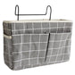 Dorm Bed Hanging Storage Bag - Grey Block - 3PCS - 12"L x 4"W x 7"H - image 13
