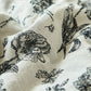 Black Floral Natural Cotton Gauze Quilt - image 10