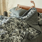 Black Camellia Natural Cotton Gauze Quilt - image 5