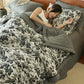 Black Camellia Natural Cotton Gauze Quilt - image 4