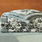 Black Camellia Natural Cotton Gauze Quilt - image 6