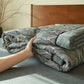 Leaf Stripe Natural Cotton Gauze Quilt - image 5