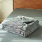 Leaf Stripe Natural Cotton Gauze Quilt - image 4
