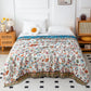 Bohemian Artistic Floral Leaf Cotton Blanket - image 3