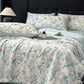 Silky Watercolor Flower Print Natural Quilt - image 7