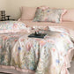Poppy Floral Print Silky Natural Quilt - image 10