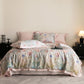 Poppy Floral Print Silky Natural Quilt - Pink - Bedding Sets - Queen - image 9
