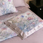Poppy Floral Print Silky Natural Quilt - image 8