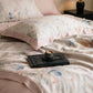Pink Peony Print Silky Natural Quilt - image 4