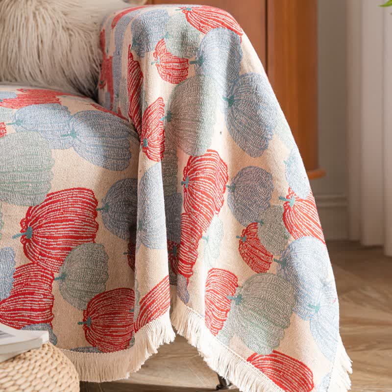 Vintage Jacquard Pumpkin Sofa Protector - image 7
