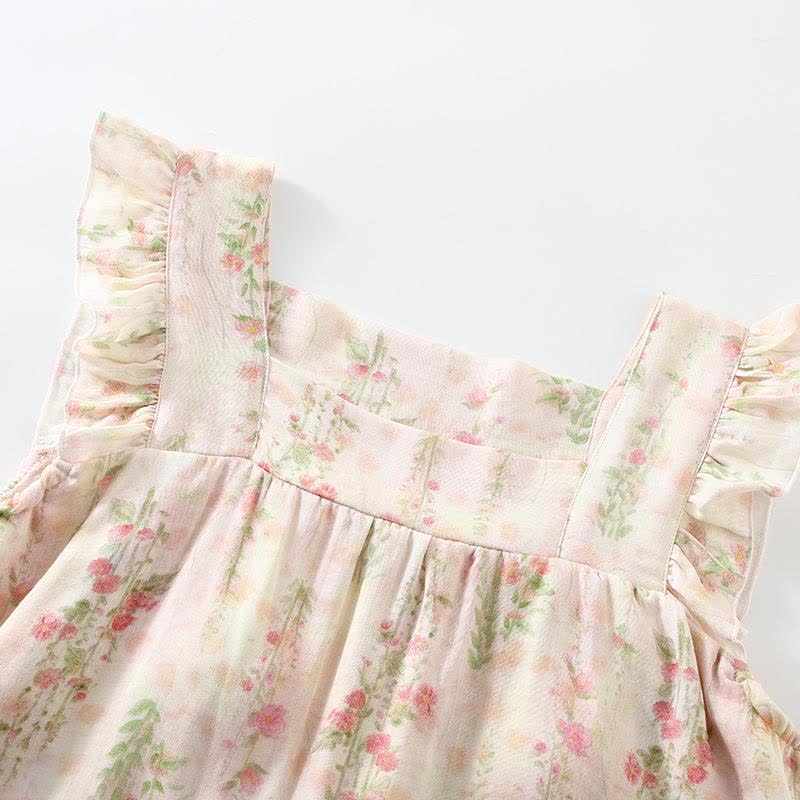 Pink Rose Padded Ruffle Sleeveless Nightwear - image 6