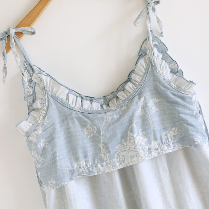 Rose Bow Cotton Padded Cami Nightdress - image 4