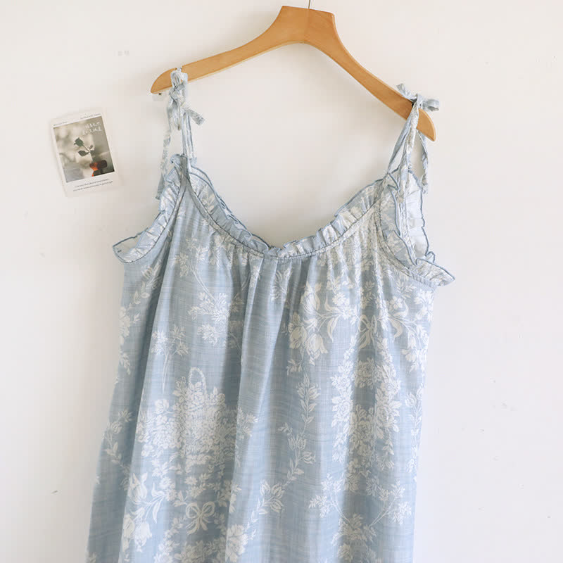 Rose Bow Cotton Padded Cami Nightdress - image 1